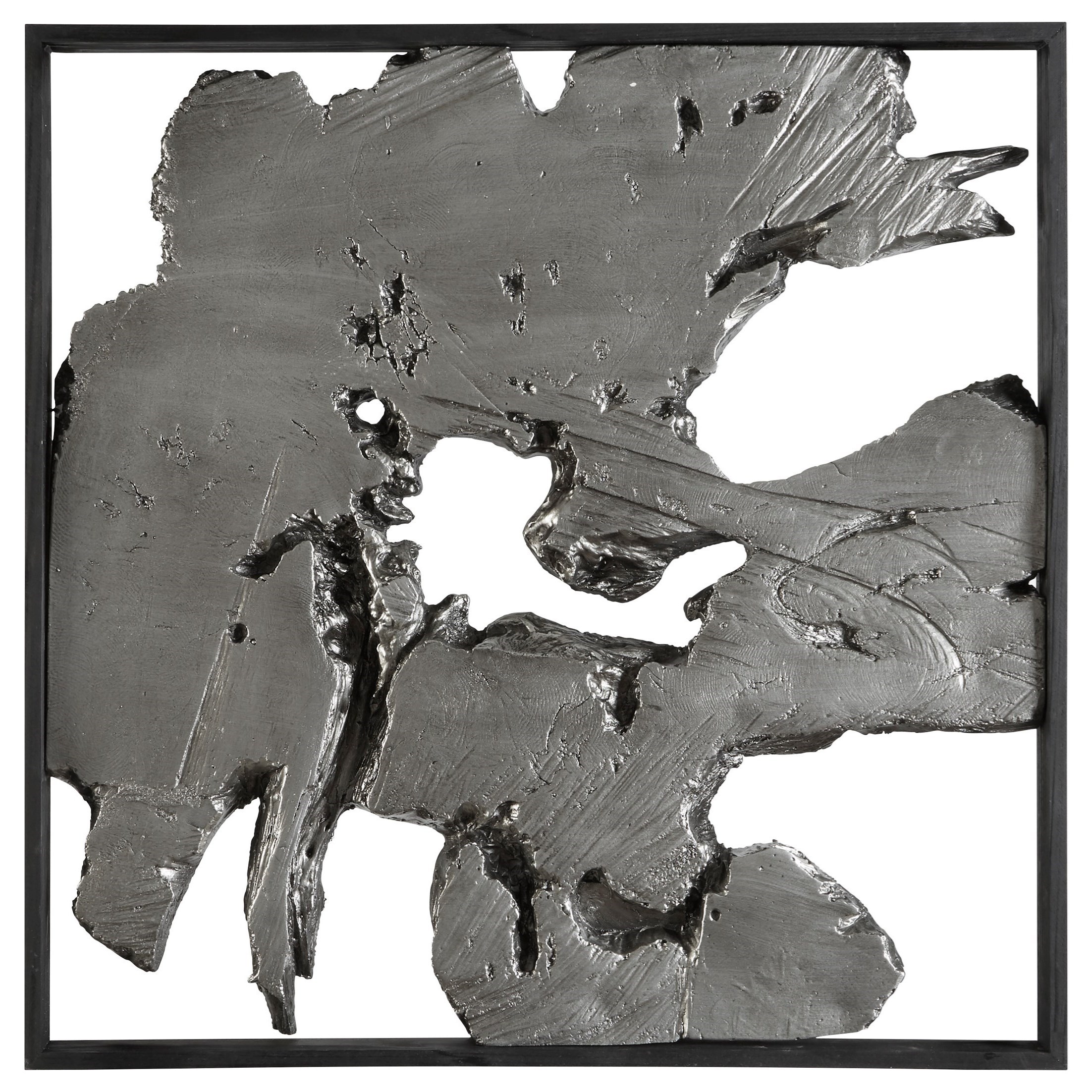 Signature Design by Ashley Wall Art Fabiana Black/Silver Finish Wall